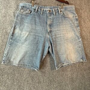 Wrangler Men's Denim Shorts Light Wash Relaxed Fit 44 REG Cotton‎